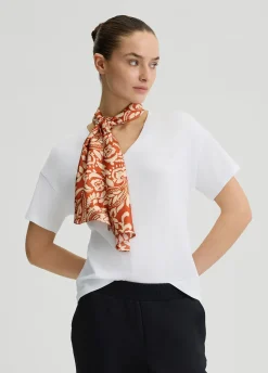 Liu Jo T-shirt en coton avec foulard|Femme T-Shirts Et Tops