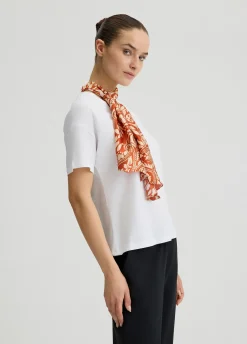 Liu Jo T-shirt en coton avec foulard|Femme T-Shirts Et Tops