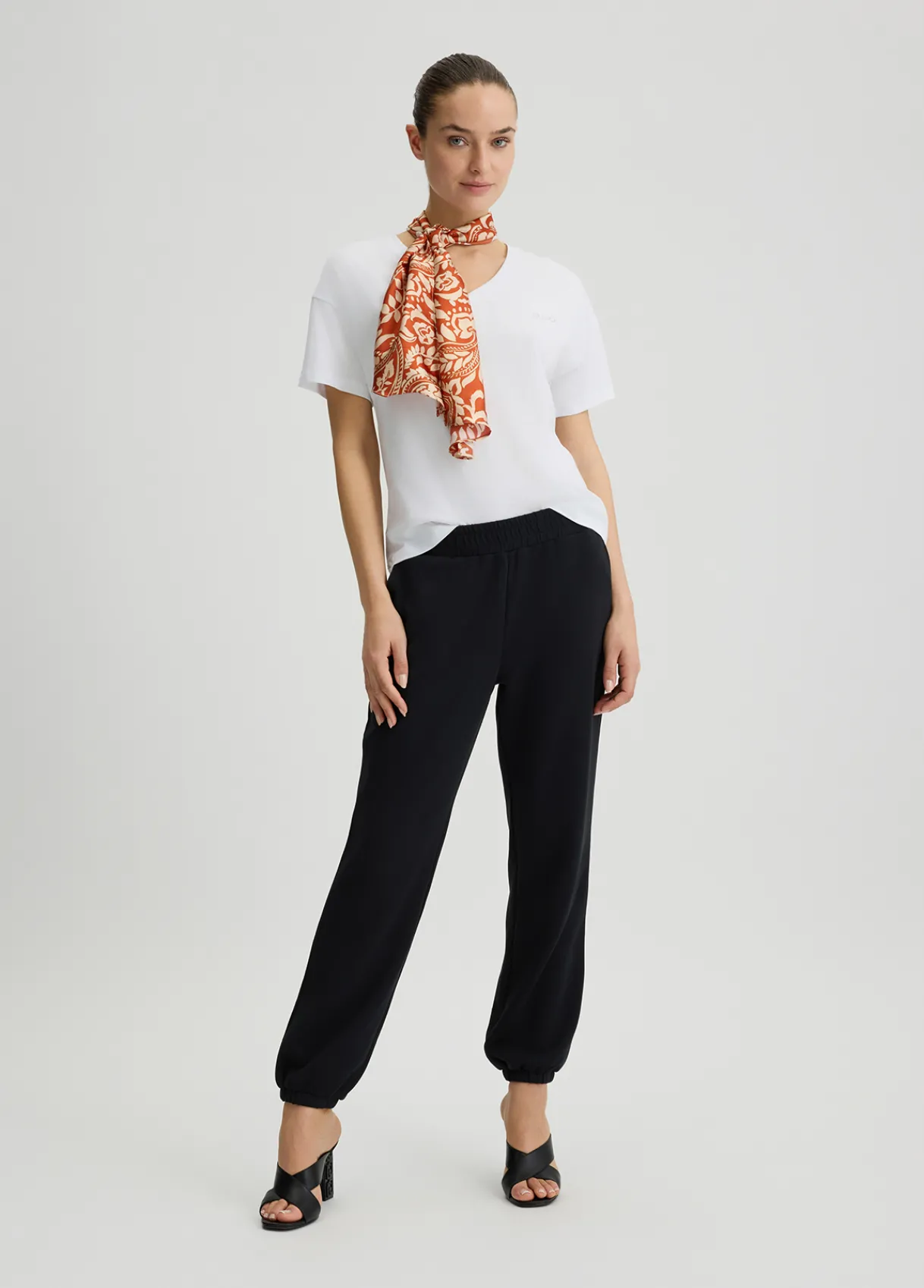 Liu Jo T-shirt en coton avec foulard|Femme T-Shirts Et Tops