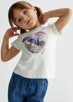 Liu Jo T-shirt en coton avec imprimé|Enfant T-Shirts