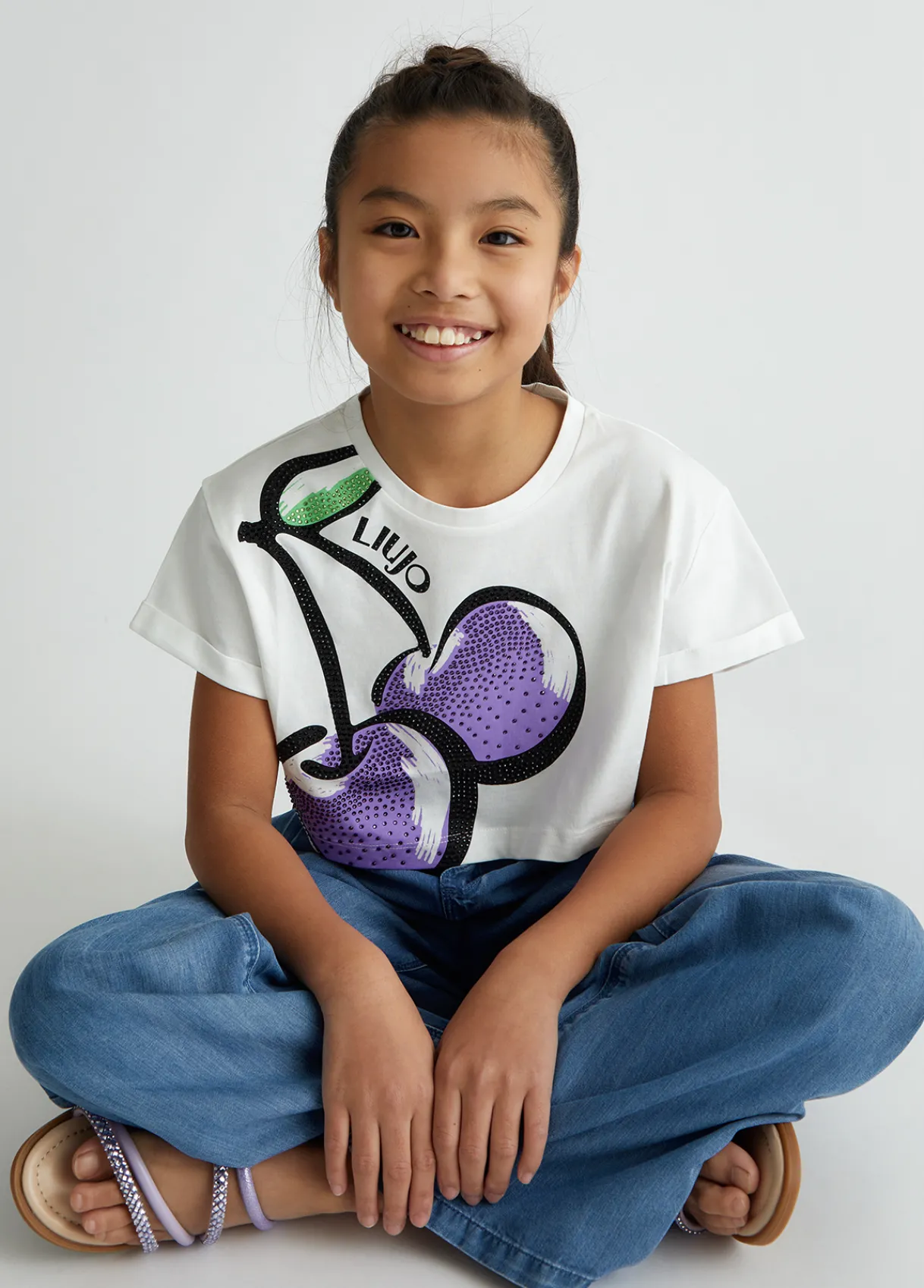 Liu Jo T-shirt en coton avec imprimé|Enfant T-Shirt