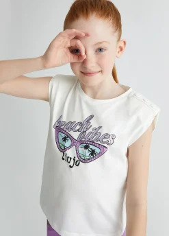Liu Jo T-shirt en coton avec imprimé|Enfant T-Shirt