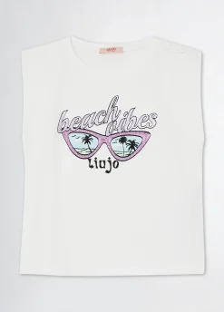 Liu Jo T-shirt en coton avec imprimé|Enfant T-Shirt