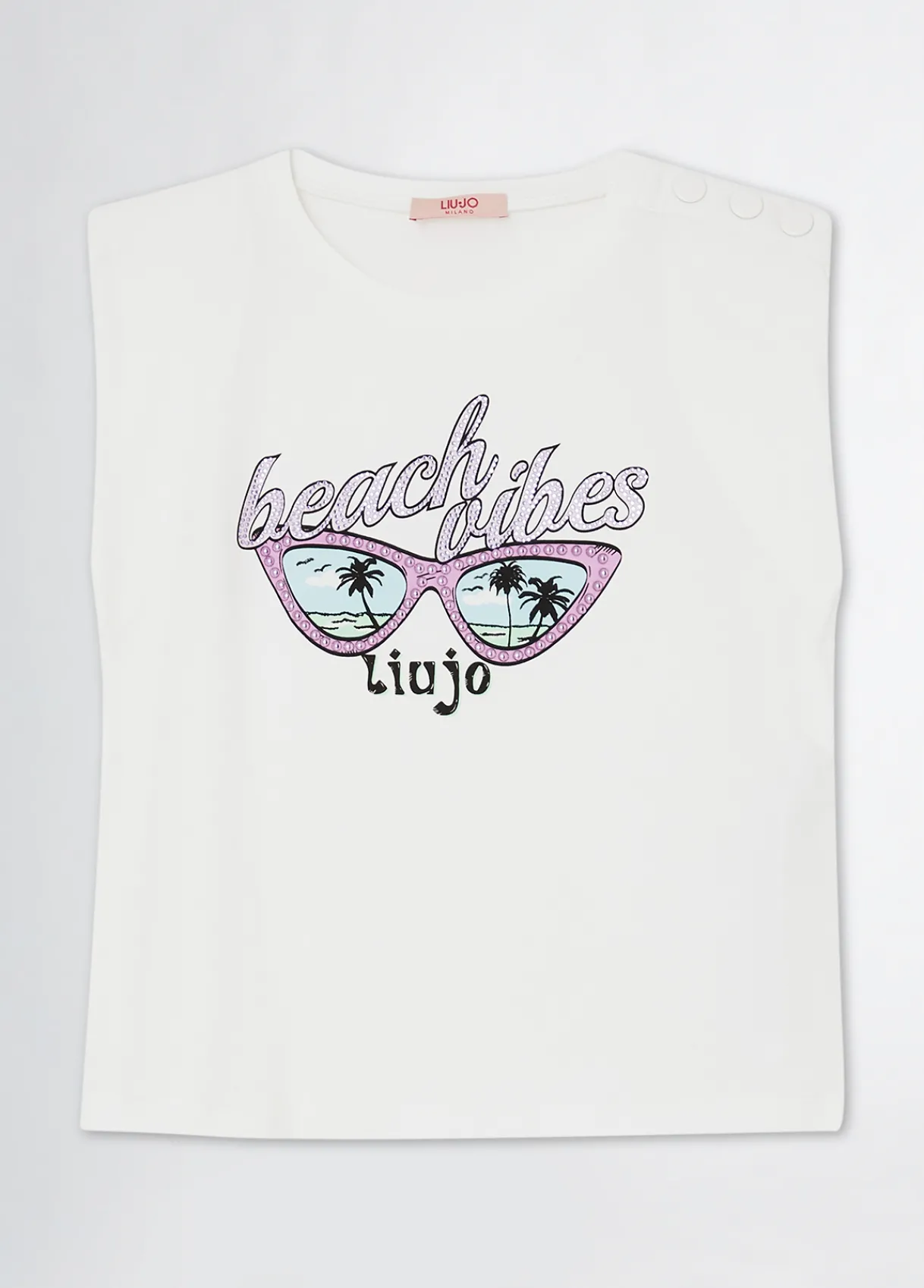 Liu Jo T-shirt en coton avec imprimé|Enfant T-Shirt