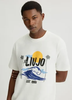 Liu Jo T-shirt en coton avec imprimé|Homme Polos Et T-Shirts