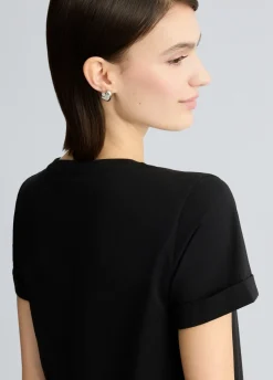 Liu Jo T-shirt en coton avec logo et strass|Femme Vêtements De Sport|T-Shirts Et Tops