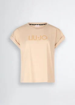 Liu Jo T-shirt en coton avec logo|Femme Vêtements De Sport|T-Shirts Et Tops