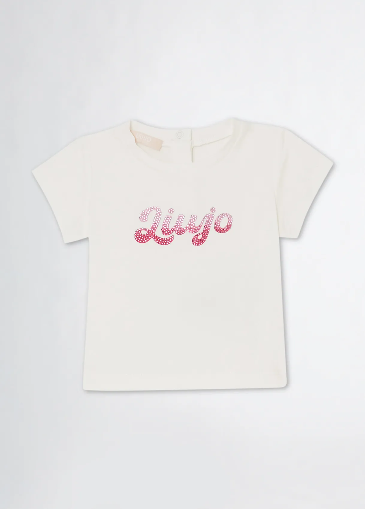 Liu Jo T-shirt en coton avec logo et strass| T-Shirts