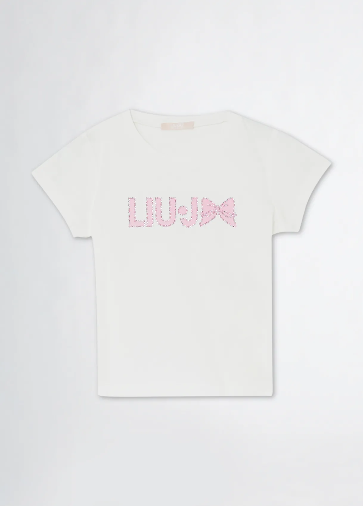 Liu Jo T-shirt en coton avec logo et strass|Enfant T-Shirts