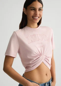 Liu Jo T-shirt en coton avec logo|Femme T-Shirts Et Tops