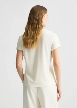 Liu Jo T-shirt en coton avec logo et strass|Femme Vêtements De Sport|T-Shirts Et Tops