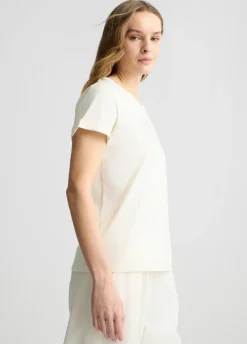 Liu Jo T-shirt en coton avec logo et strass|Femme Vêtements De Sport|T-Shirts Et Tops