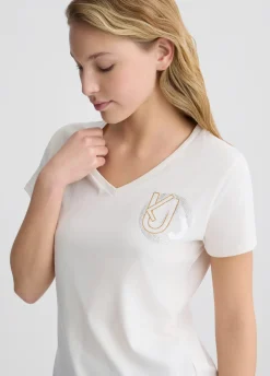 Liu Jo T-shirt en coton avec logo|Femme T-Shirts Et Tops