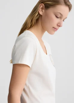 Liu Jo T-shirt en coton avec logo|Femme T-Shirts Et Tops