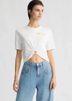 Liu Jo T-shirt en coton avec logo|Femme T-Shirts Et Tops