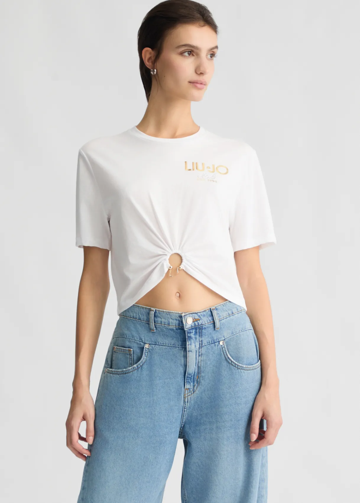 Liu Jo T-shirt en coton avec logo|Femme T-Shirts Et Tops