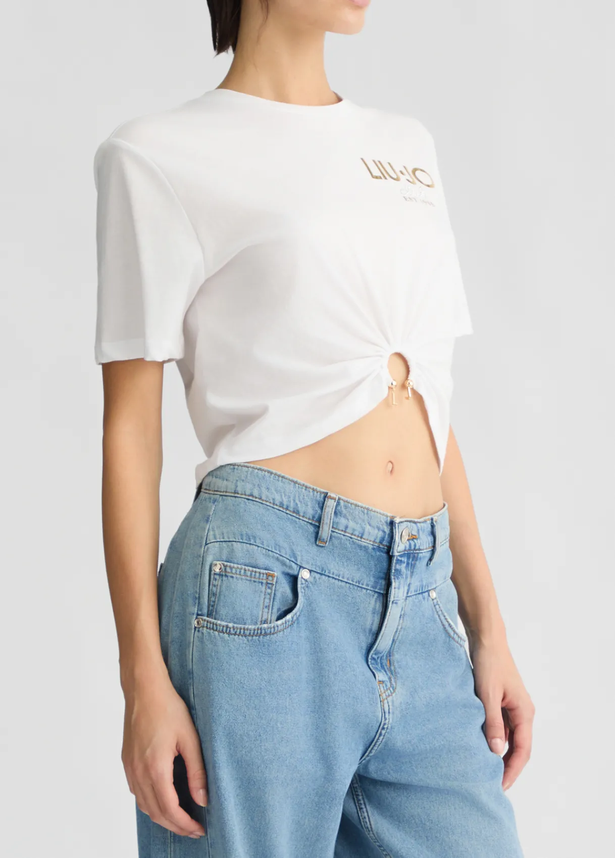 Liu Jo T-shirt en coton avec logo|Femme T-Shirts Et Tops