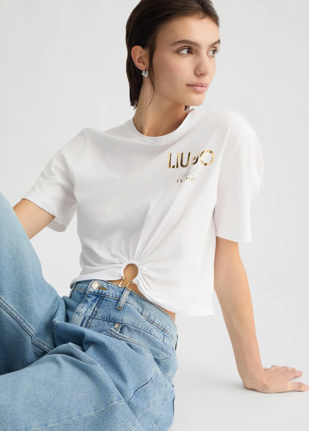 Liu Jo T-shirt en coton avec logo|Femme T-Shirts Et Tops