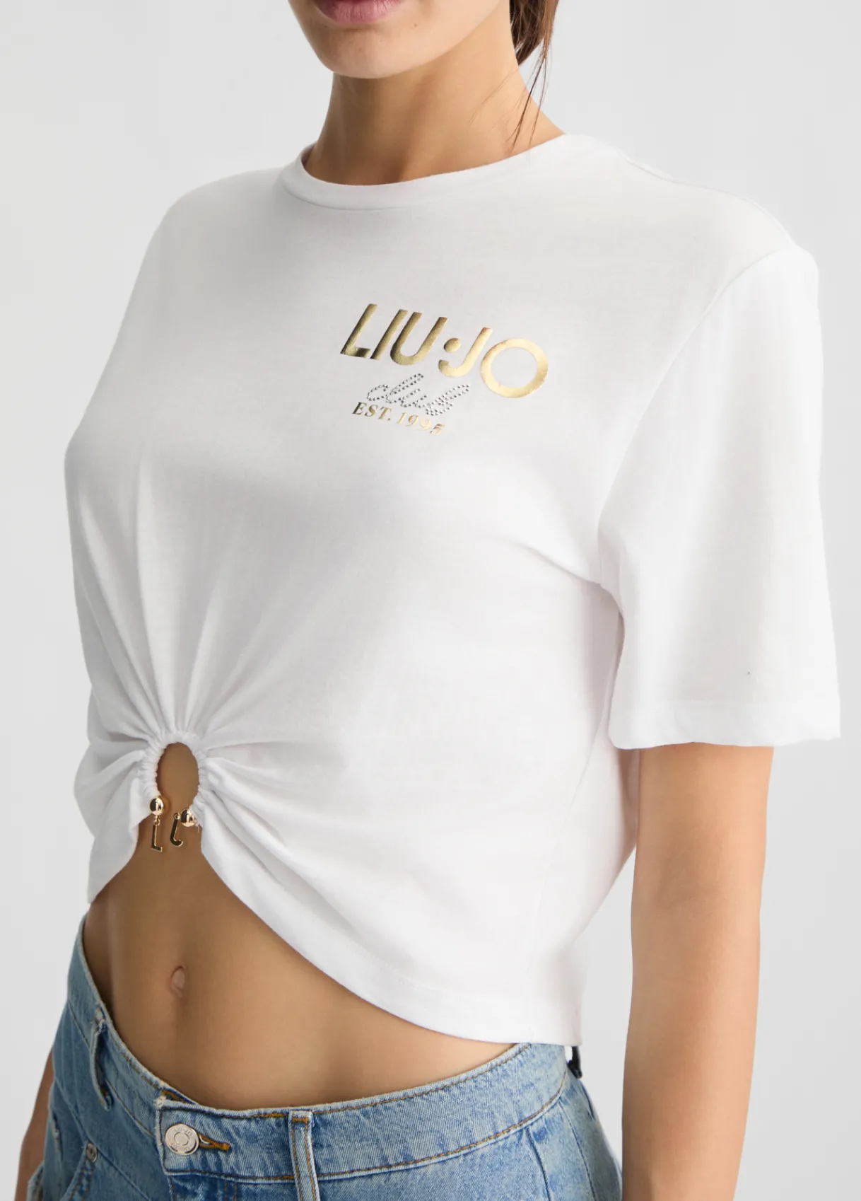 Liu Jo T-shirt en coton avec logo|Femme T-Shirts Et Tops