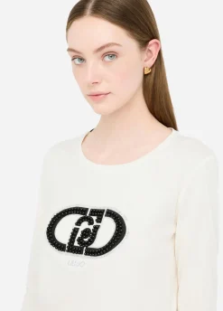 Liu Jo T-shirt en coton avec logo|Femme Vêtements De Sport