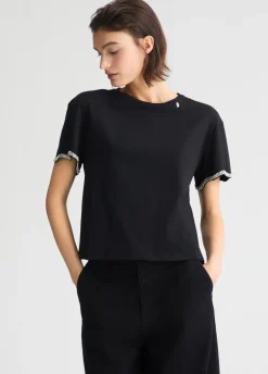 Liu Jo T-shirt en coton avec strass|Femme T-Shirts Et Tops