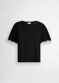 Liu Jo T-shirt en coton avec strass|Femme T-Shirts Et Tops