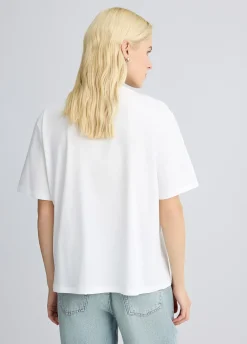 Liu Jo T-shirt en coton avec strass|Femme T-Shirts Et Tops