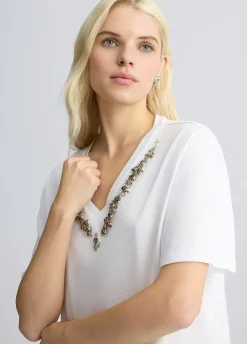 Liu Jo T-shirt en coton avec strass|Femme T-Shirts Et Tops