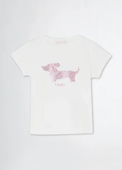 Liu Jo T-shirt en coton avec strass|Enfant T-Shirts