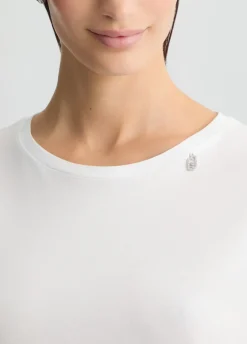 Liu Jo T-shirt en coton avec strass|Femme T-Shirts Et Tops