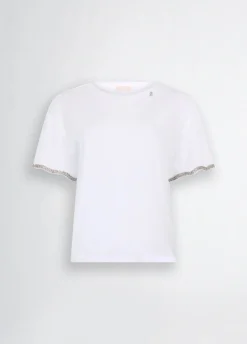 Liu Jo T-shirt en coton avec strass|Femme T-Shirts Et Tops
