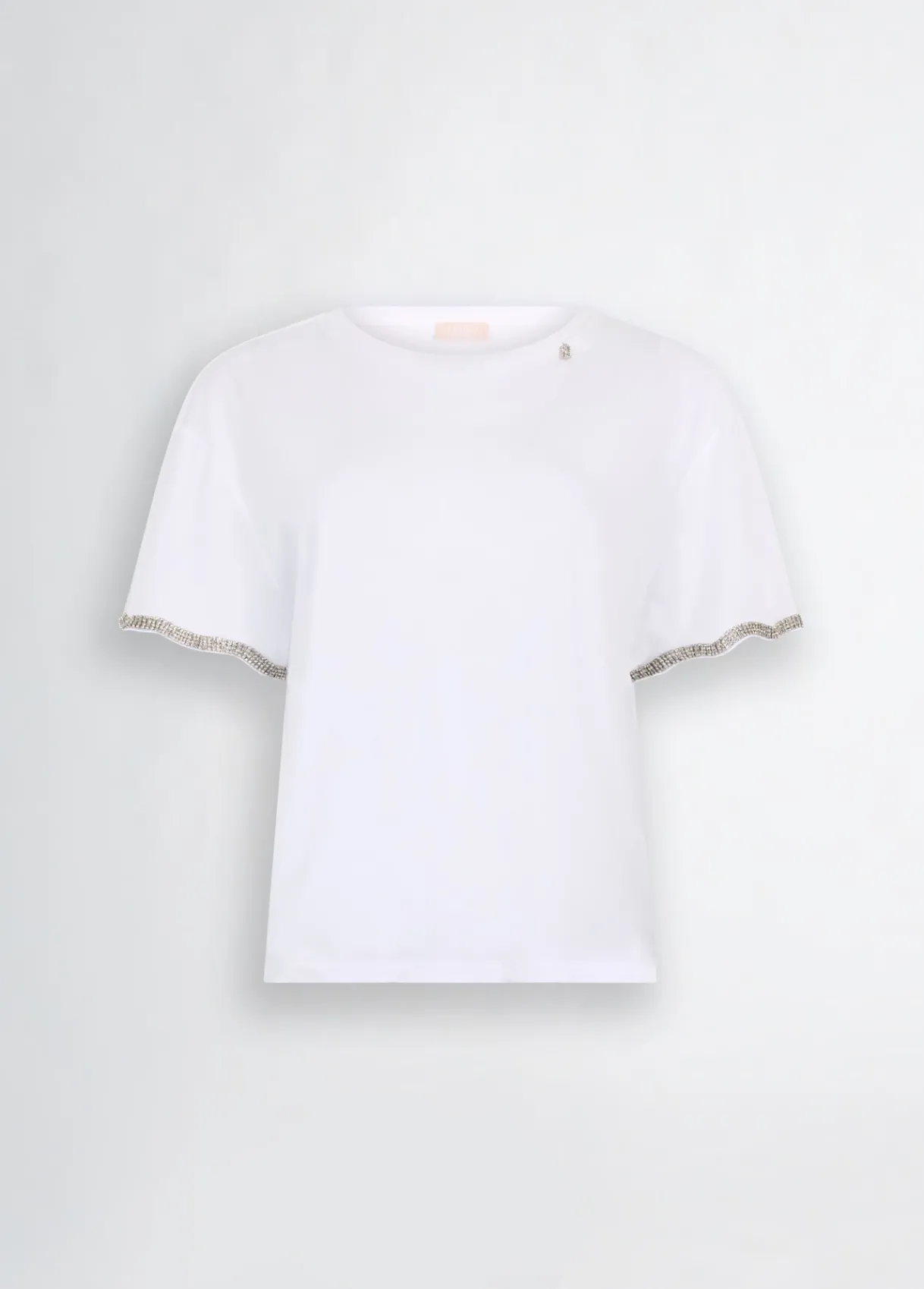 Liu Jo T-shirt en coton avec strass|Femme T-Shirts Et Tops