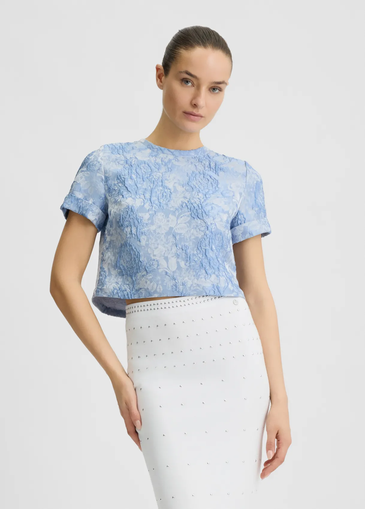 Liu Jo T-shirt en jacquard de cérémonie|Femme Chemises Et Blouses|Cérémonie