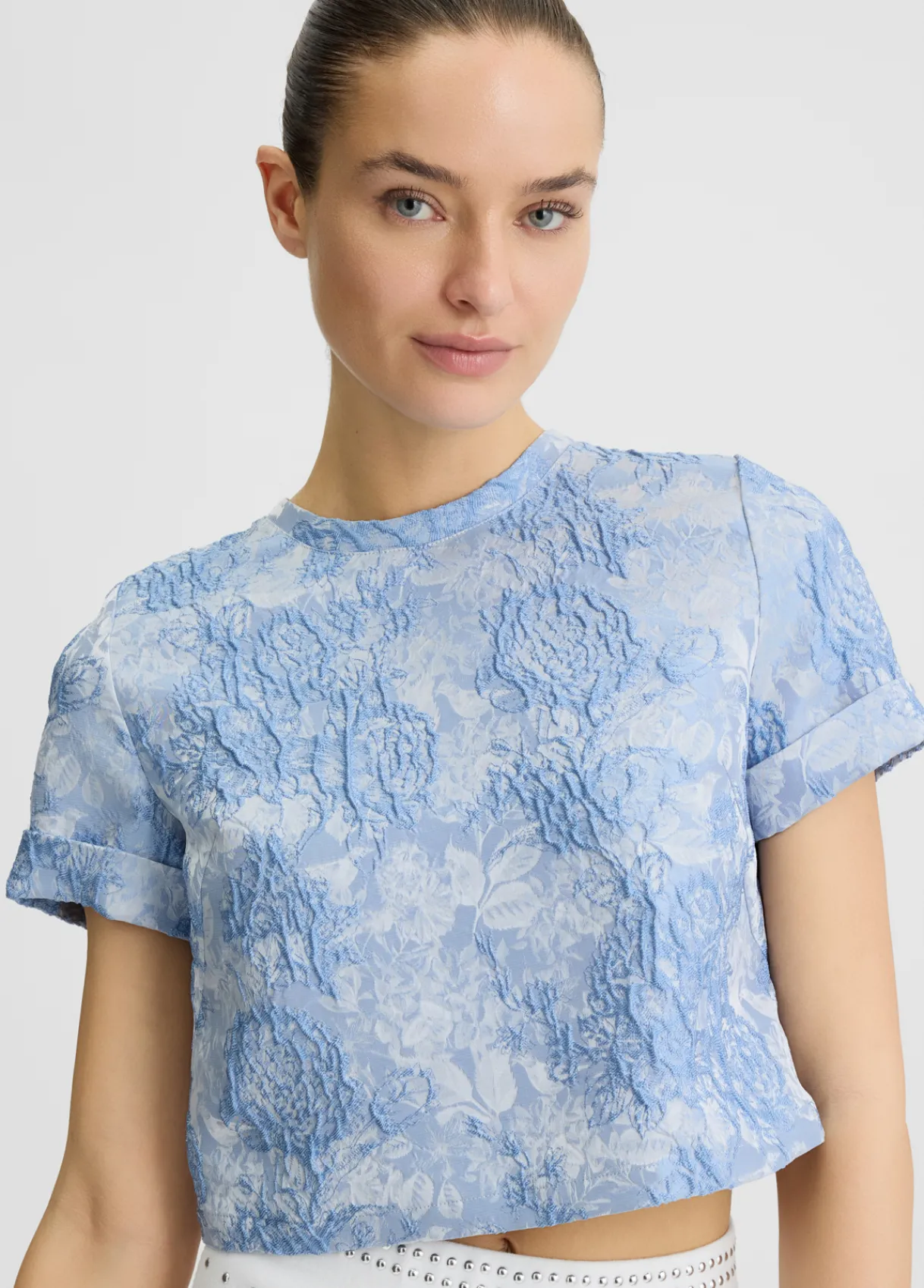Liu Jo T-shirt en jacquard de cérémonie|Femme Chemises Et Blouses|Cérémonie