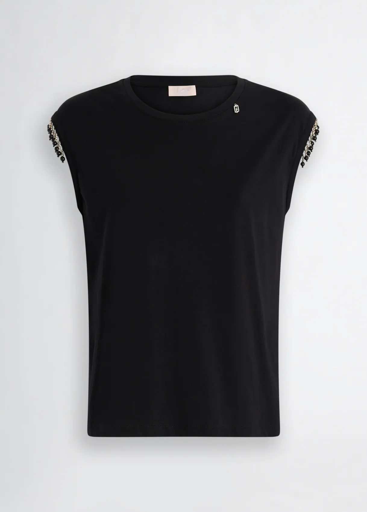 Liu Jo T-shirt en jersey avec perles|Femme T-Shirts Et Tops