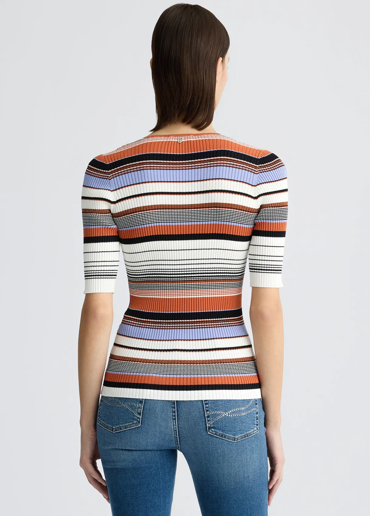 Liu Jo T-shirt en maille à rayures|Femme Mailles