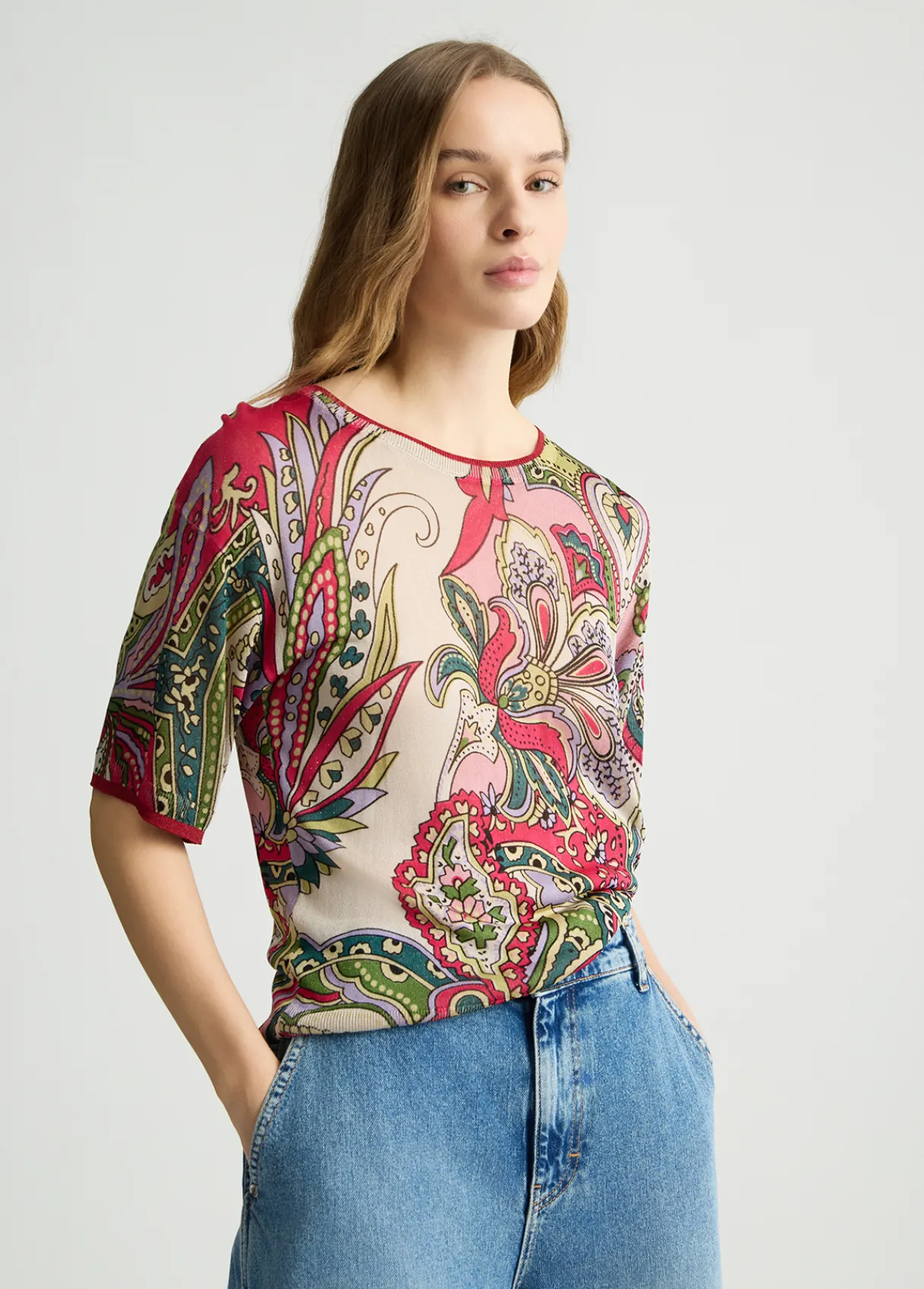 Liu Jo T-shirt en maille imprimé|Femme Mailles