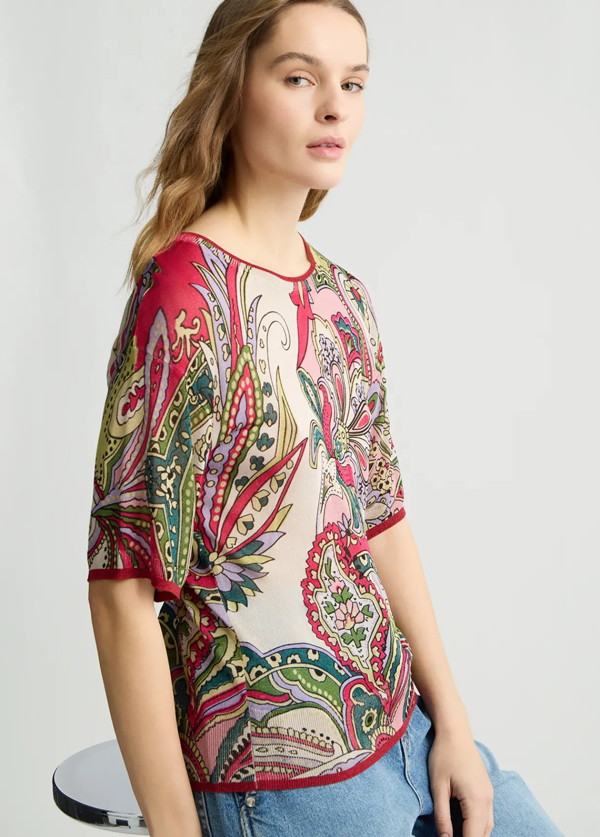 Liu Jo T-shirt en maille imprimé|Femme Mailles