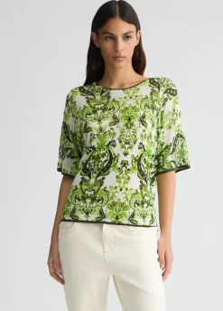 Liu Jo T-shirt en maille imprimé|Femme Mailles
