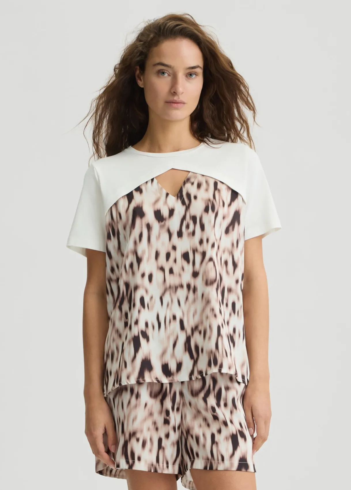 Liu Jo T-shirt en satin imprimé|Femme Vêtements De Sport|T-Shirts Et Tops