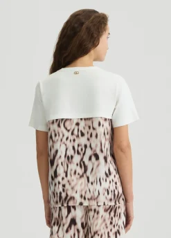 Liu Jo T-shirt en satin imprimé|Femme Vêtements De Sport|T-Shirts Et Tops
