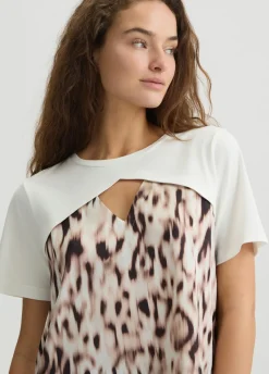 Liu Jo T-shirt en satin imprimé|Femme Vêtements De Sport|T-Shirts Et Tops