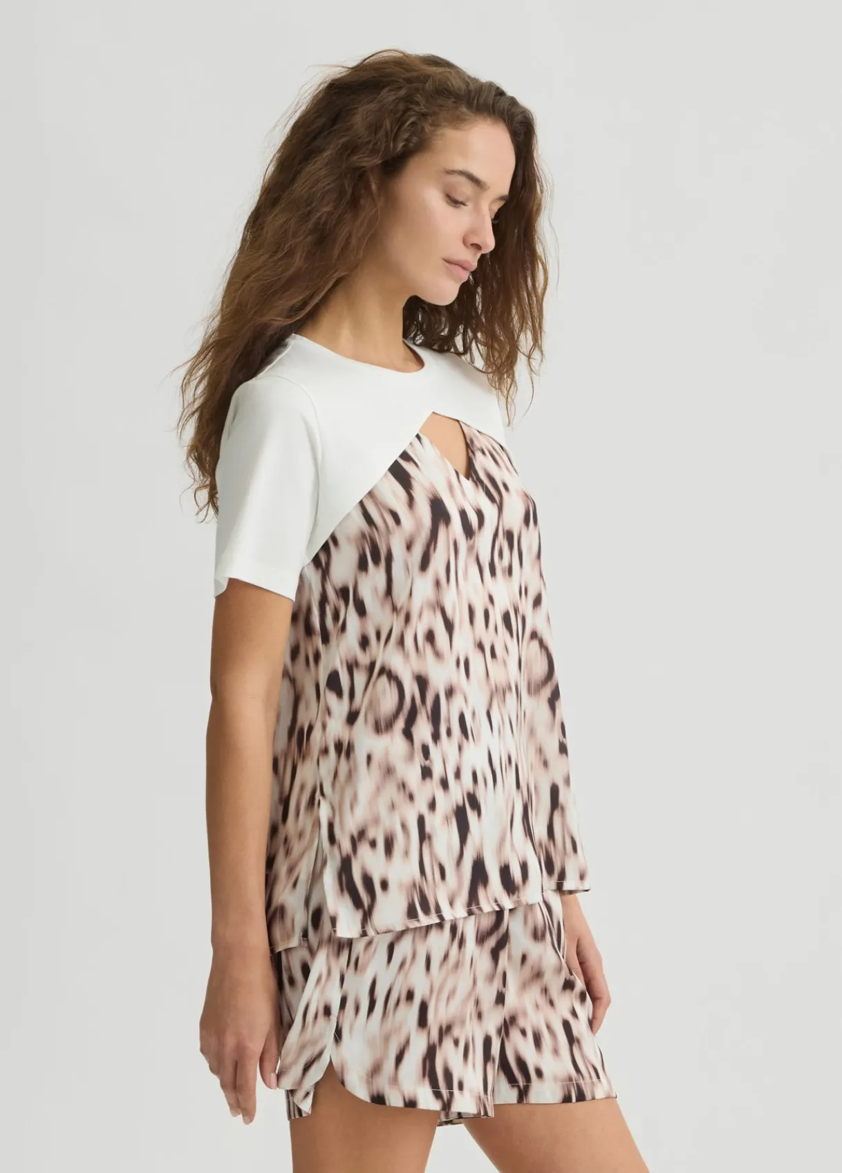 Liu Jo T-shirt en satin imprimé|Femme Vêtements De Sport|T-Shirts Et Tops