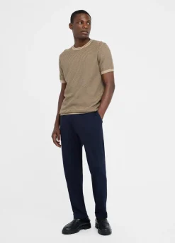 Liu Jo T-shirt jacquard en coton et soie|Homme Pulls Et Sweaters