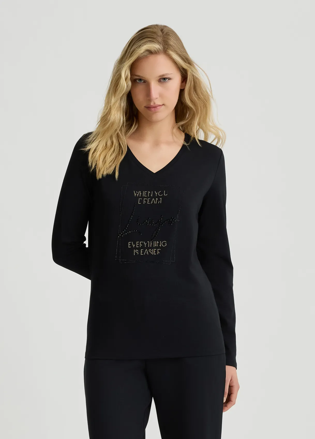 Liu Jo T-shirt Better avec strass|Femme Vêtements De Sport|T-Shirts Et Tops