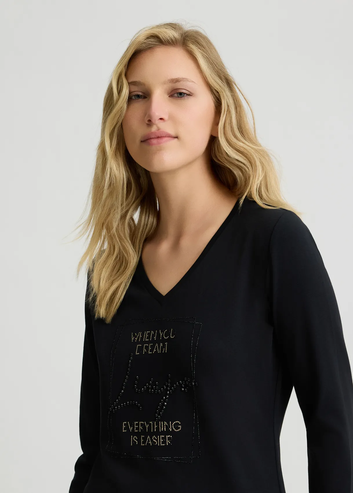 Liu Jo T-shirt Better avec strass|Femme Vêtements De Sport|T-Shirts Et Tops