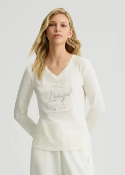 Liu Jo T-shirt Better avec strass|Femme Vêtements De Sport|T-Shirts Et Tops