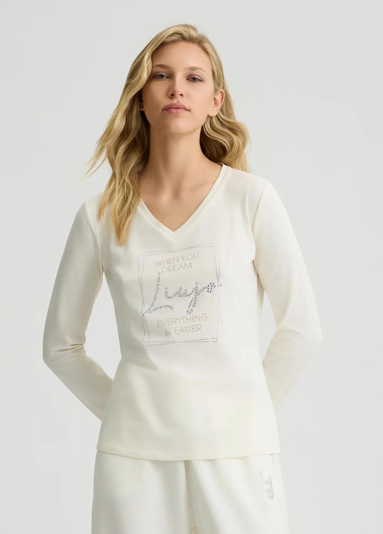 Liu Jo T-shirt Better avec strass|Femme Vêtements De Sport|T-Shirts Et Tops