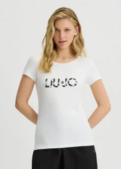 Liu Jo T-shirt Better avec logo|Femme Mode Plage|T-Shirts Et Tops