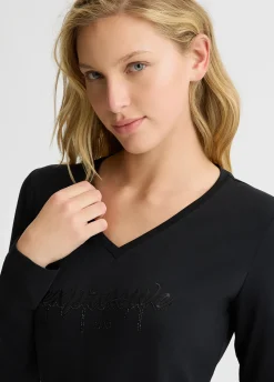 Liu Jo T-shirt Better avec strass|Femme Vêtements De Sport|T-Shirts Et Tops